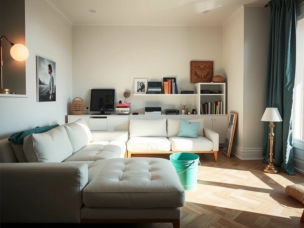 Intérieur parisien baigné de lumière